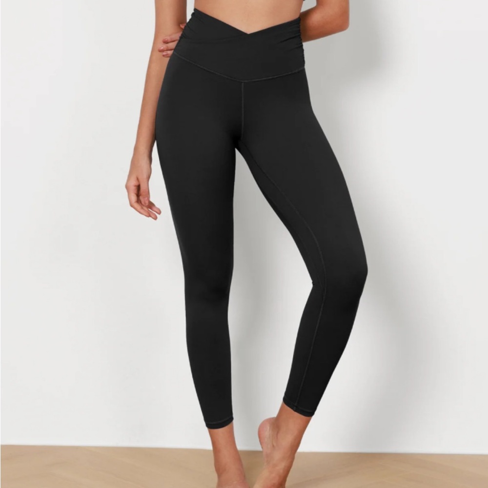 $15 clearance sale Ododos High Waist Crossover Brushed Leggings S 25" Cross l